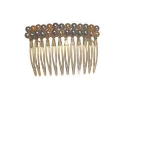 Vintage Hair Side Comb  BEADED Retro 1980